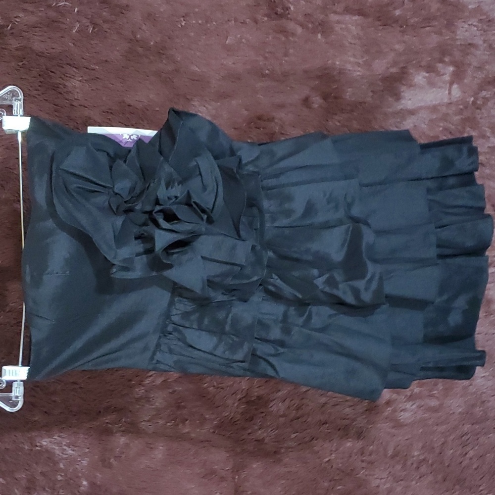 Hailey Logan Strapless Black Dress NWT